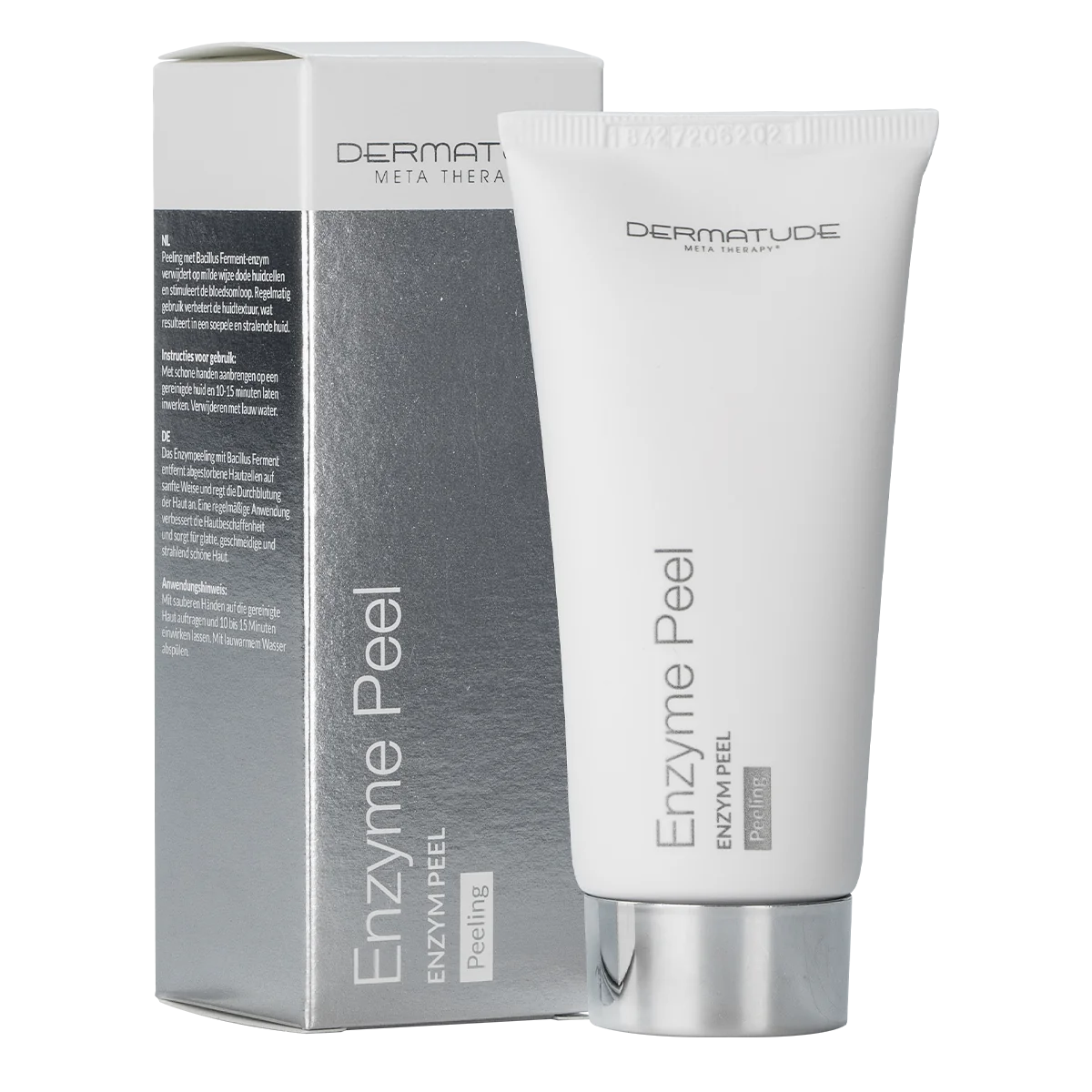 Kasvojen kosteuttava entsyymikuorintavoide tuubissa.