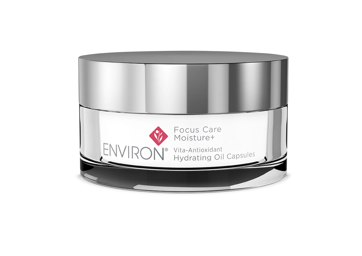 Antioksidanttiset öljykapselit ravitsevat kuivaa ihoa.