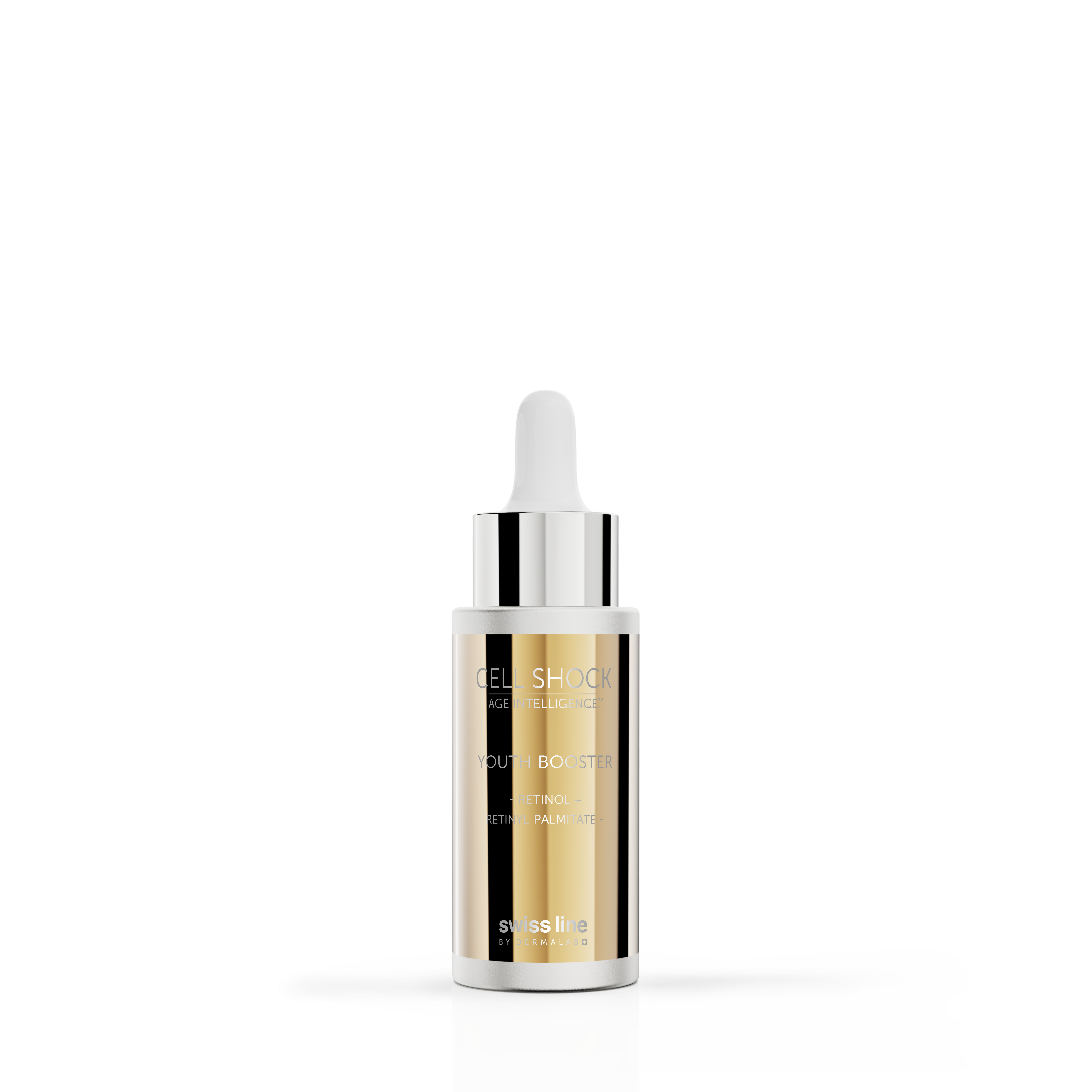 Ikääntymisen merkkejä ryppyjä ja pigmenttiä hoitava retinoliseerumi.