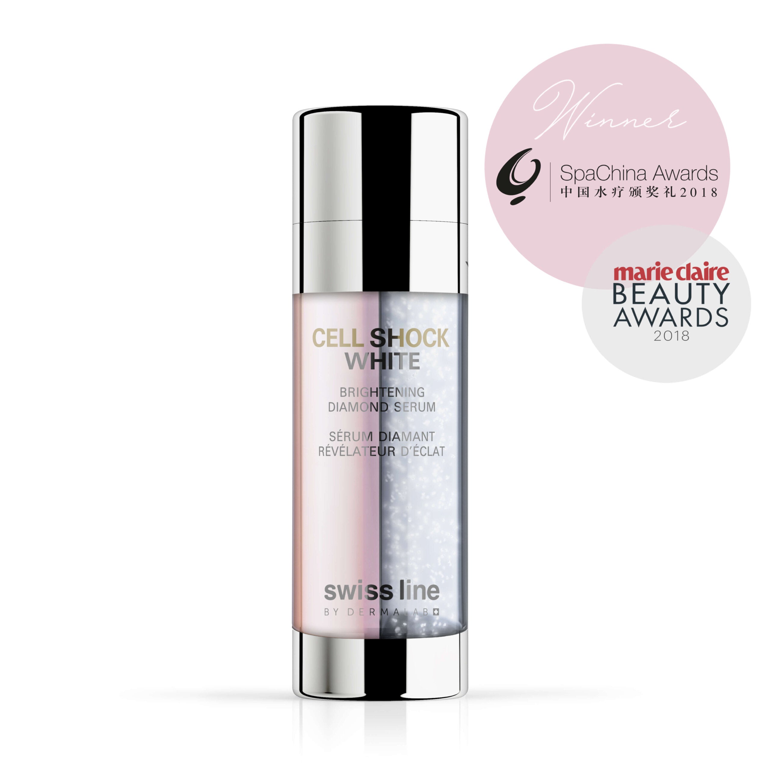 Aitoja timantteja sisältävä seerumi, joka vähentää ikääntymisen merkkejä ja tasottaa ihon pigmenttihäiriöitä.